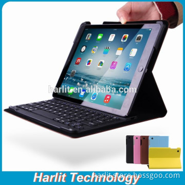 Hot Sell Leather Case Bluetooth Keyboard For iPad Air , Bluetooth Keyboard With Leather Case For iPad Air